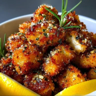 Air Fryer Lemon Chicken Bites - crispy, juicy chicken with zesty lemon flavor