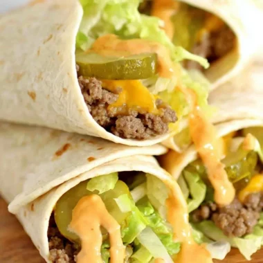 Big Mac Wraps with fresh ingredients and signature flavors