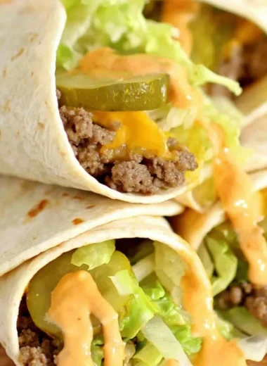 Big Mac Wraps with fresh ingredients and signature flavors