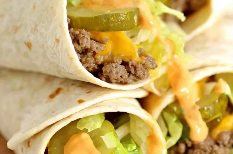 Big Mac Wraps with fresh ingredients and signature flavors