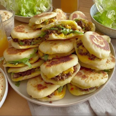 Freshly baked Plof Bread Rolls on a wooden table