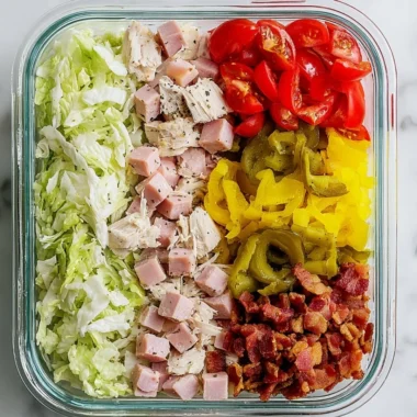 Delicious sub bowls inspired by Jersey Mike's Sub In A Tub recipe