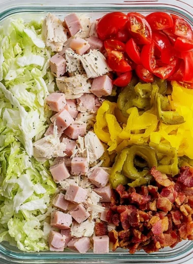 Delicious sub bowls inspired by Jersey Mike's Sub In A Tub recipe