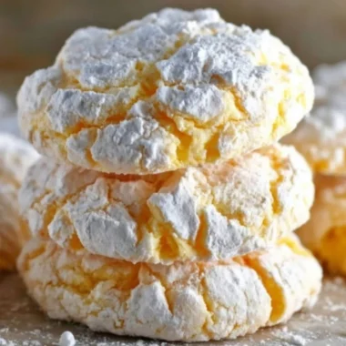 Lemon Cool Whip Cookies displayed on a plate, showcasing their bright yellow color and soft texture.