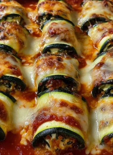 Delicious zucchini rollatini dish served on a plate