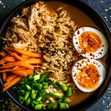 Quick and delicious 20-minute chicken ramen bowl with fresh ingredients