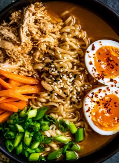 Quick and delicious 20-minute chicken ramen bowl with fresh ingredients