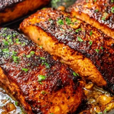 Delicious Cajun Honey Butter Salmon served with sides.