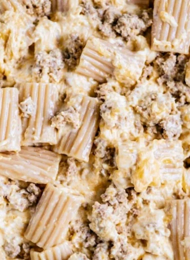 Delicious homemade cheeseburger pasta served in a bowl