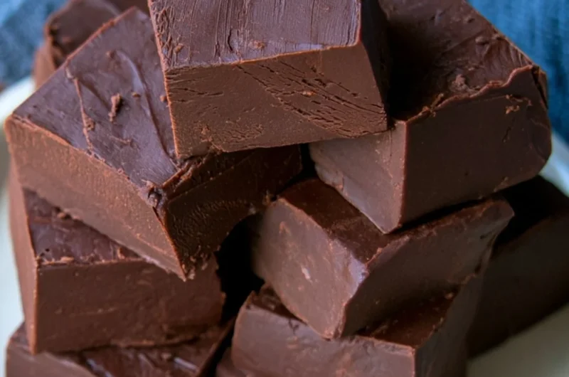 Delicious easy no fail fudge recipe with chocolate and nuts.