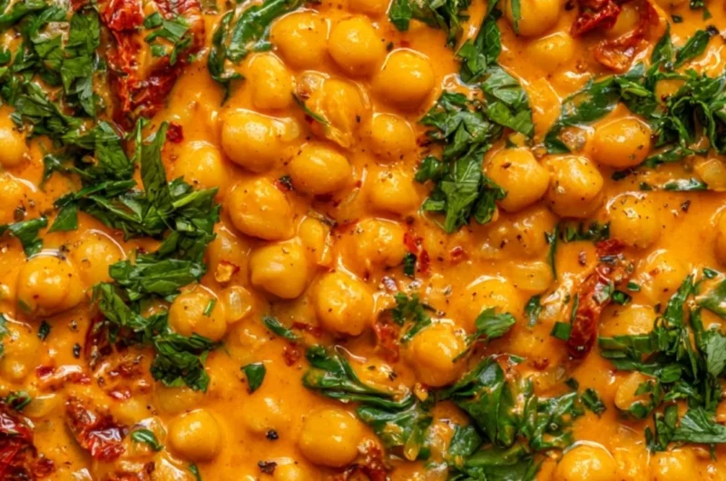 Delicious Marry Me Chickpeas recipe featuring tender chickpeas and spices
