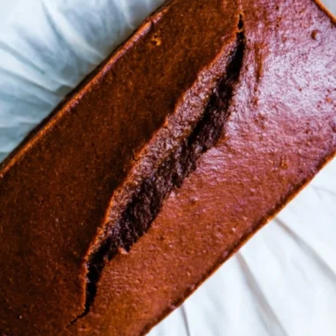 Delicious gingerbread cake loaf with spices and frosting